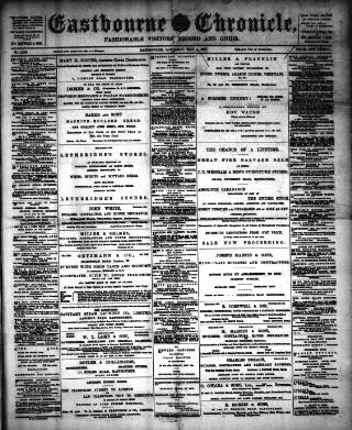cover page of Eastbourne Chronicle published on May 4, 1907