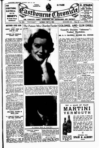 cover page of Eastbourne Chronicle published on May 2, 1936