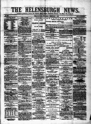 cover page of Helensburgh News published on February 2, 1882