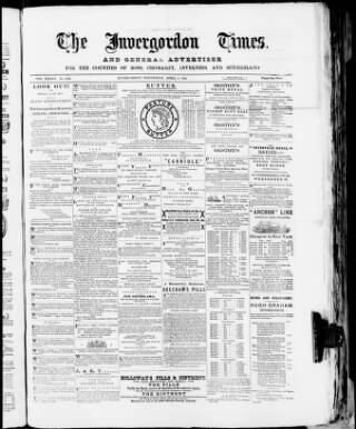 cover page of Invergordon Times and General Advertiser published on April 1, 1891