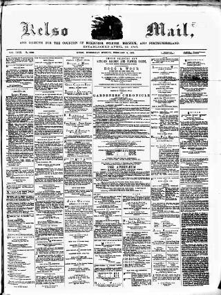 cover page of Kelso Mail published on February 2, 1876