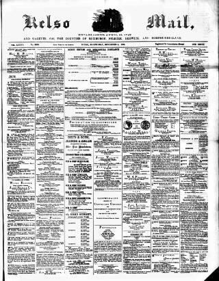 cover page of Kelso Mail published on November 2, 1881