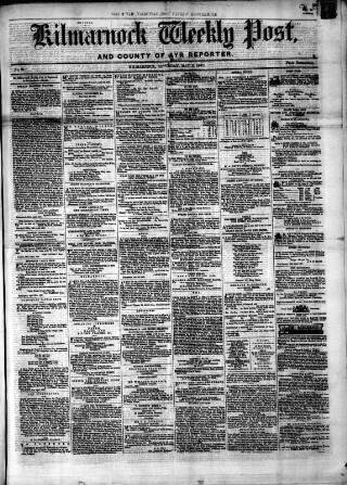 cover page of Kilmarnock Weekly Post and County of Ayr Reporter published on May 2, 1857