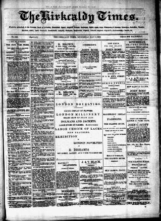 cover page of Kirkcaldy Times published on May 2, 1883
