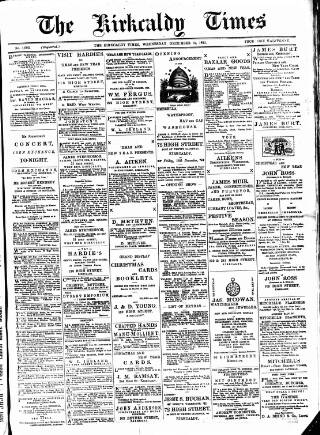 cover page of Kirkcaldy Times published on December 14, 1892