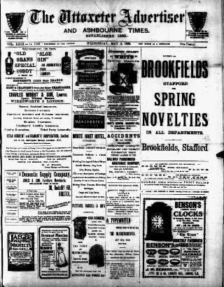 cover page of Uttoxeter Advertiser and Ashbourne Times published on May 2, 1906