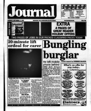 cover page of Newmarket Journal published on September 17, 1998