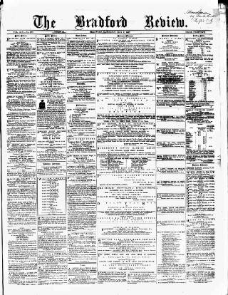 cover page of Bradford Review published on May 4, 1867