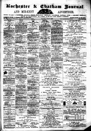 cover page of Rochester, Chatham & Gillingham Journal published on June 18, 1887