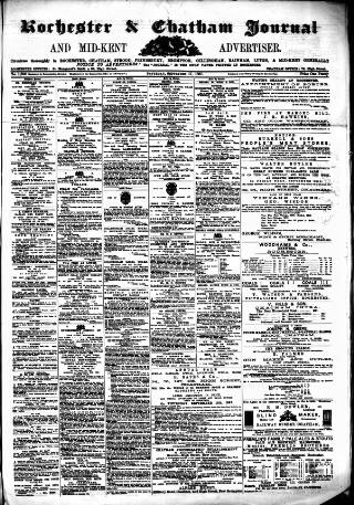 cover page of Rochester, Chatham & Gillingham Journal published on September 17, 1887