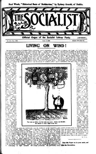 cover page of Socialist (Edinburgh) published on April 1, 1920
