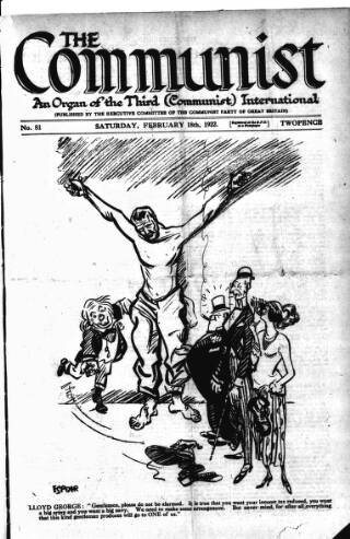 cover page of Communist (London) published on February 18, 1922