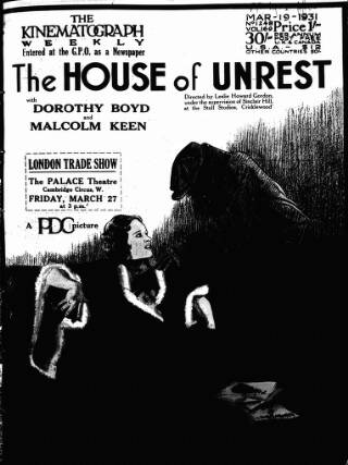 cover page of Kinematograph Weekly published on March 19, 1931