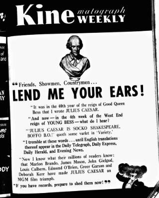cover page of Kinematograph Weekly published on June 18, 1953