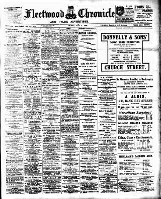 cover page of Fleetwood Chronicle published on May 4, 1906