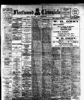 cover page of Fleetwood Chronicle published on May 2, 1919