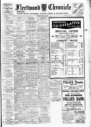 cover page of Fleetwood Chronicle published on May 4, 1934