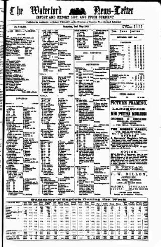 cover page of Waterford News Letter published on May 2, 1903