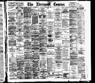 cover page of Liverpool Courier and Commercial Advertiser published on February 2, 1889