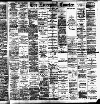 cover page of Liverpool Courier and Commercial Advertiser published on June 18, 1889