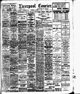 cover page of Liverpool Courier and Commercial Advertiser published on August 2, 1910