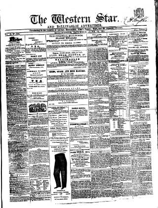 cover page of Western Star and Ballinasloe Advertiser published on June 18, 1864