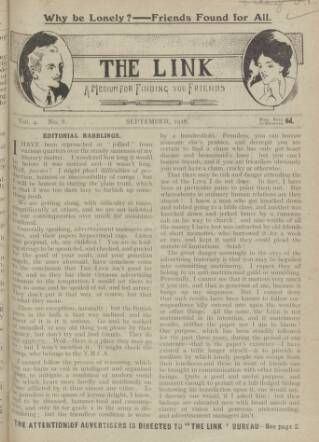 cover page of Link published on September 1, 1918