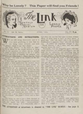 cover page of Link published on June 1, 1919