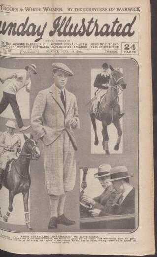 cover page of Sunday Illustrated published on June 18, 1922