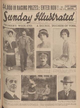 cover page of Sunday Illustrated published on May 27, 1923