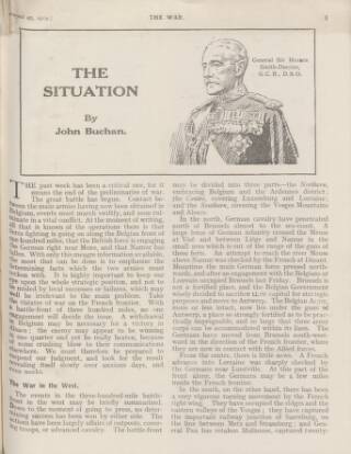 cover page of The War published on August 29, 1914