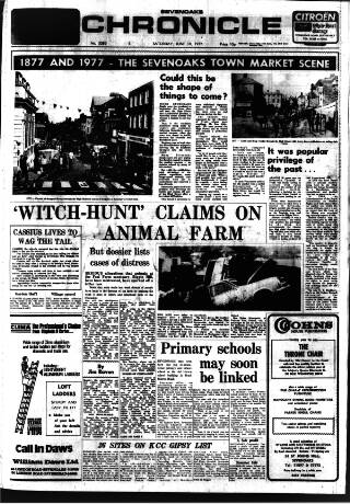 cover page of Sevenoaks Chronicle and Kentish Advertiser published on June 18, 1977