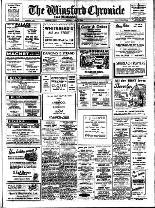 cover page of Winsford Chronicle published on June 18, 1949