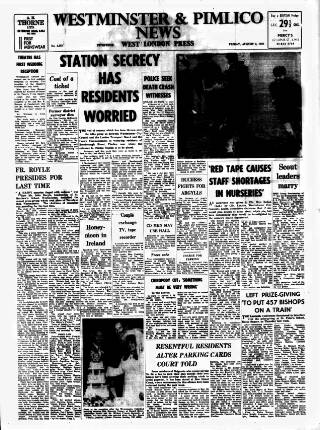 cover page of Westminster & Pimlico News published on August 2, 1968