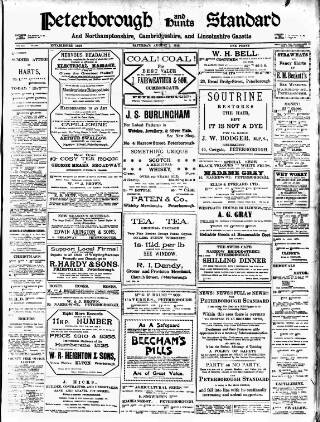 cover page of Peterborough Standard published on August 2, 1913