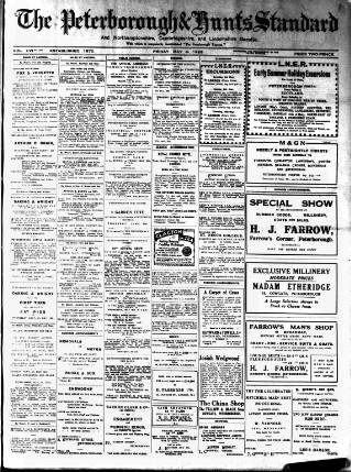 cover page of Peterborough Standard published on May 4, 1928