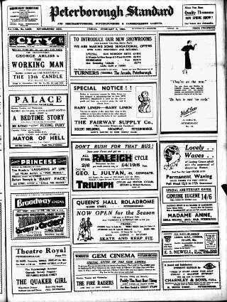 cover page of Peterborough Standard published on February 2, 1934