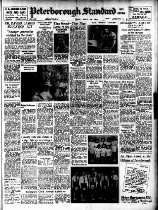 cover page of Peterborough Standard published on March 19, 1948