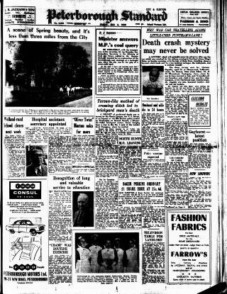 cover page of Peterborough Standard published on May 2, 1958