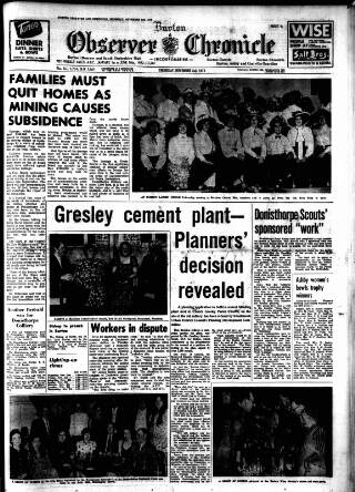 cover page of Burton Observer and Chronicle published on November 2, 1972
