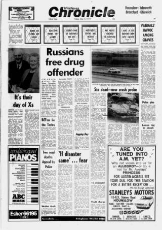 cover page of Middlesex Chronicle published on May 4, 1979