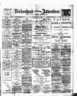 cover page of Birkenhead & Cheshire Advertiser published on May 4, 1910