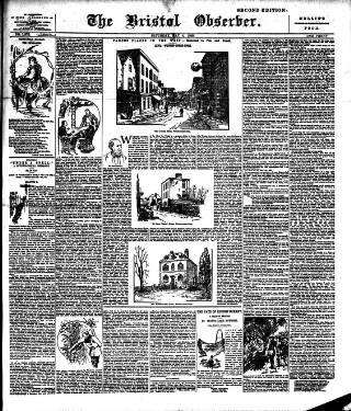 cover page of Bristol Observer published on May 4, 1889