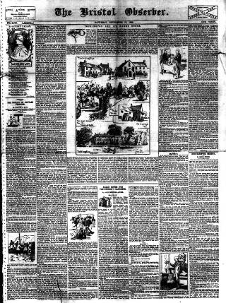 cover page of Bristol Observer published on September 17, 1898