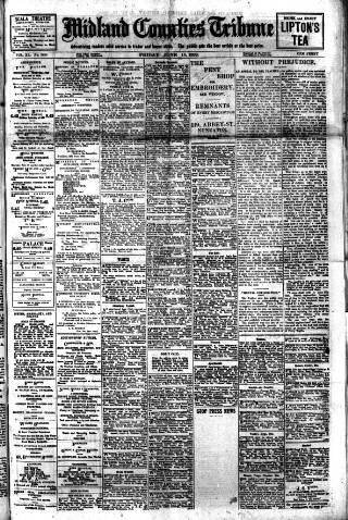 cover page of Midland Counties Tribune published on June 18, 1920
