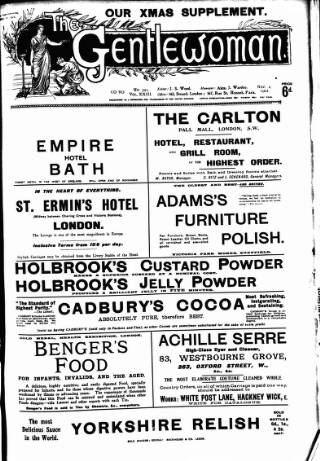 cover page of Gentlewoman published on November 2, 1901