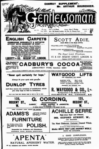 cover page of Gentlewoman published on August 2, 1902