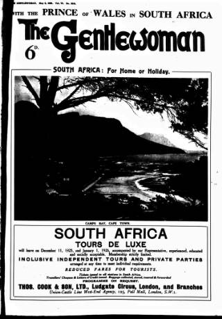 cover page of Gentlewoman published on May 2, 1925
