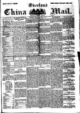 cover page of Overland China Mail published on May 2, 1894