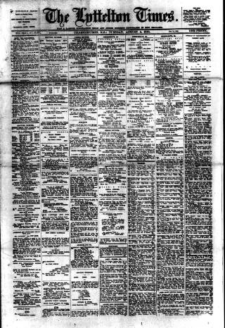 cover page of Lyttelton Times published on August 2, 1910